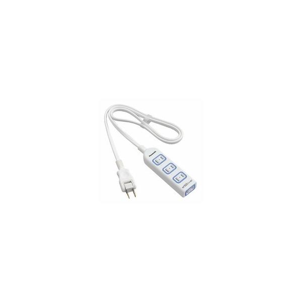 Panasonic WHA2514WKP パナソニック ザ・タップＸ 4コ口 1m コード ホワイト 安全設計扉 パッキン付 コンセント 延長コード タップ
