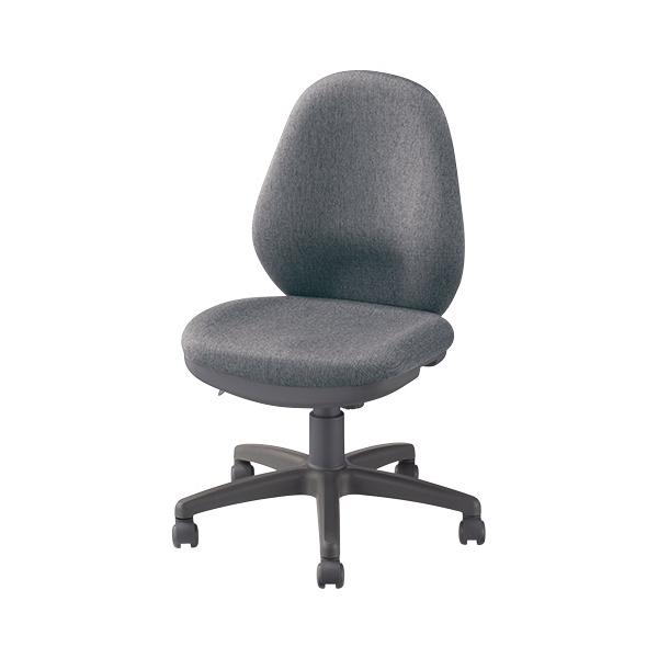 ナカバヤシ OAチェア ハイバック 布 肘なし グレー OTS301