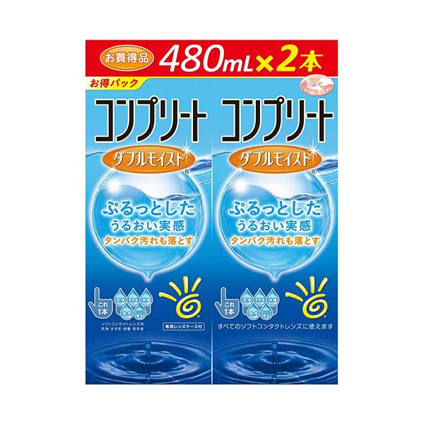 メーカー：エイエムオー・ジャパン 　品番：AM003418   Wのうるおい成分配合で目にやさしい。優れた消毒・洗浄力でタンパク汚れも落とす　　＜パッケージ裏面＞