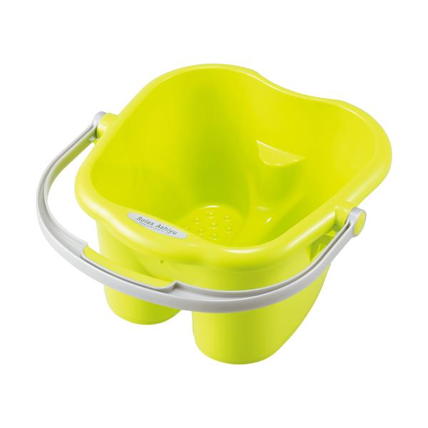 メーカー：イノマタ化学　品番：2503グリ-ン　お部屋で手軽に足湯ができる足湯バケツです。