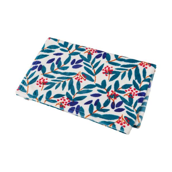 メーカー：丸眞 　品番：545035300   ヨーロッパのデザイナーが描くボタニカル柄のひざ掛け。　　＜使用イメージ＞<BR>※商品の色はアニッサになります。