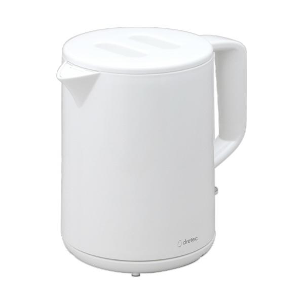 メーカー：ドリテック　 品番：PO-360WT  ON/OFFスイッチのみのシンプルな機能。　　ON/OFFスイッチのみのシンプル操作。取りはずしができる注ぎ口カバー付。フタが取れるお手入れしやすい設計。便利な目盛付。