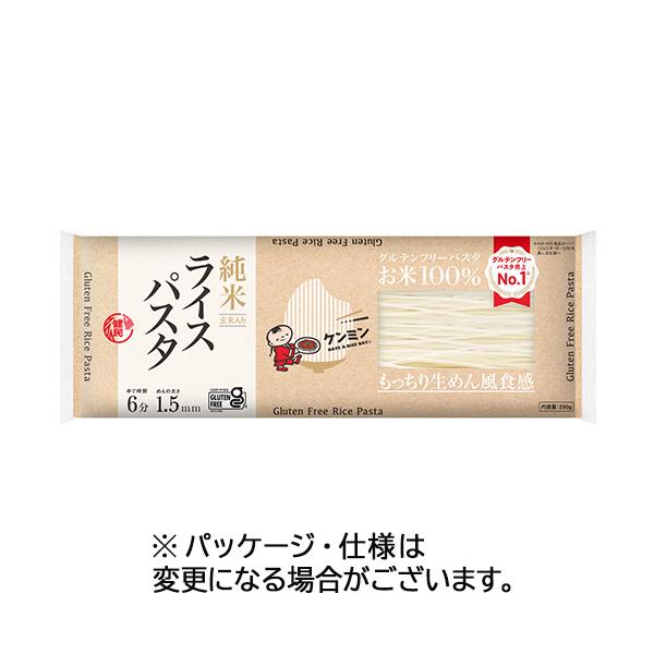 メーカー：ケンミン食品　 品番：21529  お米と玄米だけで作ったライスパスタ。小麦・食品添加物不使用・低GI食品です。パスタにも、サラダにも。　　＜パッケージ記載＞