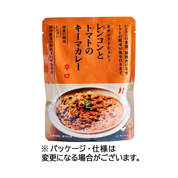 メーカー：結わえる　 品番：911725  国産の鶏肉、レンコンと国内製造の炒め玉ねぎを使用。トマトの酸味と辛みが絶妙なバランス。　　＜パッケージ裏面＞＜盛り付けイメージ＞