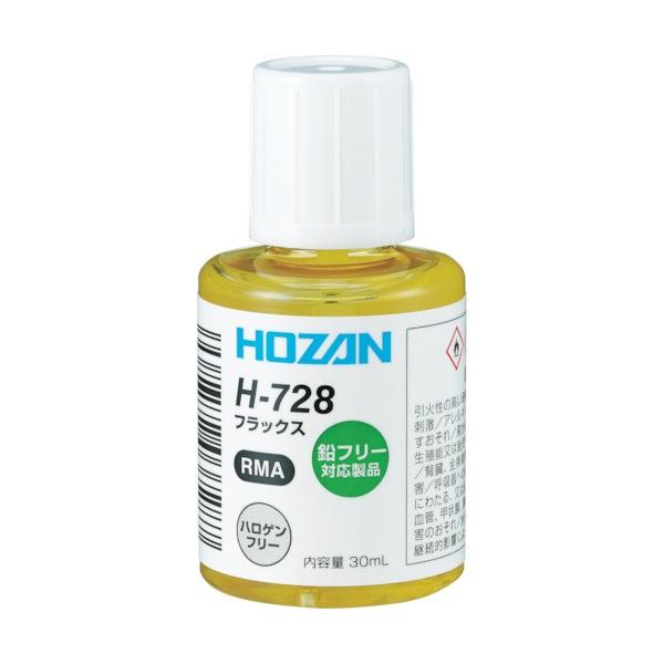 メーカー：ホーザン  品番：H-728  高温域での活性が高くなるよう設定された鉛フリー用フラックスです。