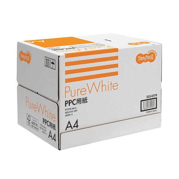 メーカー：オリジナル 　品番：PPCPW-A4-5   国産・高白色タイプのコピー用紙。　　＜外箱形状：クイックパッケージ式（ラップラウンド式）＞