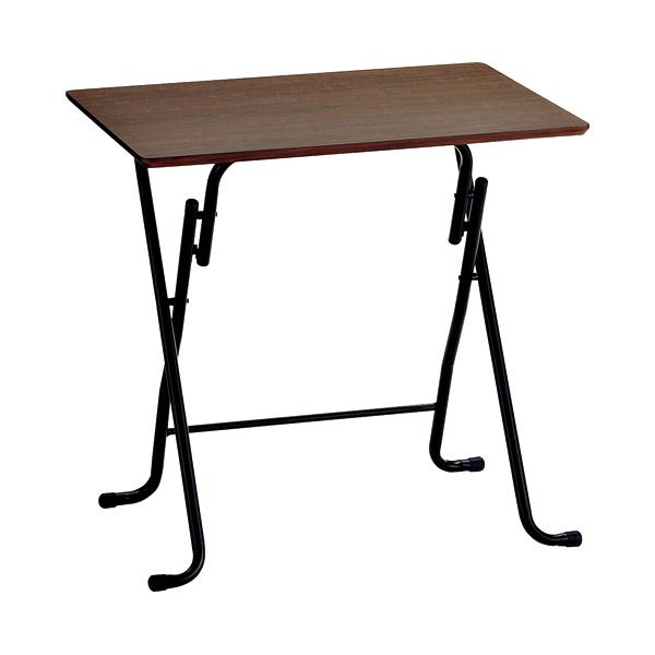 メーカー：ホームスタイリング 　品番：イ-スフオ-ルデイングテ-ブル L ブラウン   デスクサイドの補助テーブルに！！　　＜折りたたみ時＞<BR>※商品の色はブラウンになります。＜使用イメージ＞