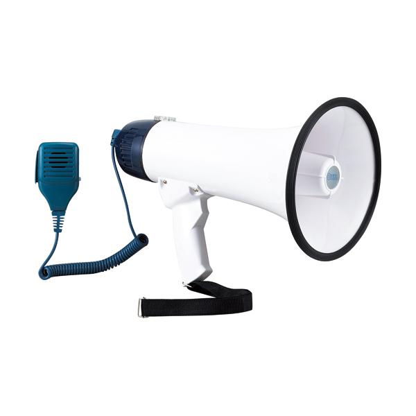 メーカー：オーム電機　 品番：XB-11SF  警報アラーム機能付き　　＜操作部＞＜ハンディマイク付＞＜ショルダーストラップ付＞