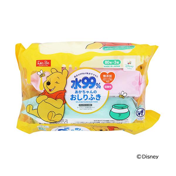 メーカー：レック　 品番：E01369  成分の99％が純水でできた日本製のおしりふきです。　　＜パッケージ記載＞