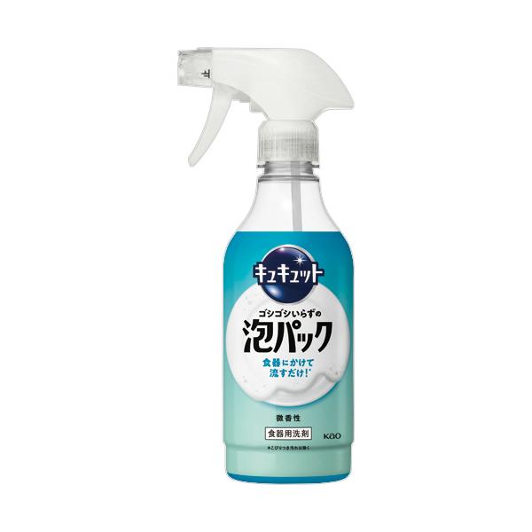 他サイト： 花王　キュキュット　ゴシゴシいらずの泡パック　微香性　本体　４３０ｍＬ　１本の商品画像