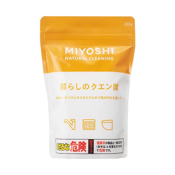 メーカー：ミヨシ石鹸　 品番：214727  水あか・せっけんカスなどアルカリ性の汚れを落とす　　＜パッケージ裏面＞