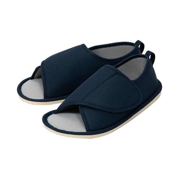 メーカー：竹虎　品番：091745　歩きやすくやわらかな履き心地の室内専用シューズ<br>