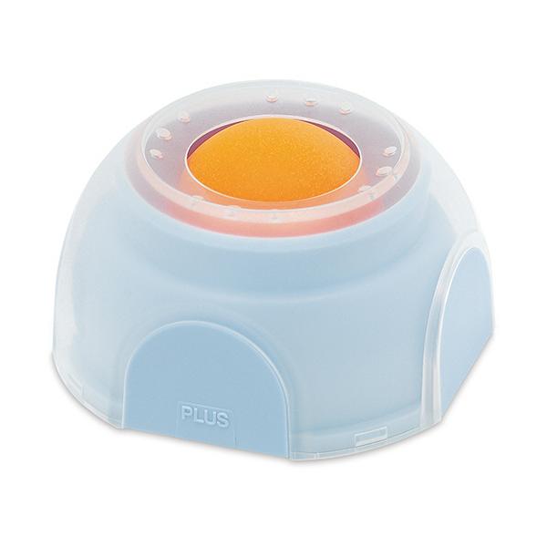 メーカー：プラス  品番：KM-600  ボールを回すだけで指先に適量の水がつく。