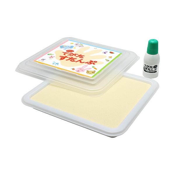 他サイト： シヤチハタ　てがたすたんぷセット　グリーン　ＨＴ−ＡＳ−Ｇ　１パック （お取寄せ品）の商品画像