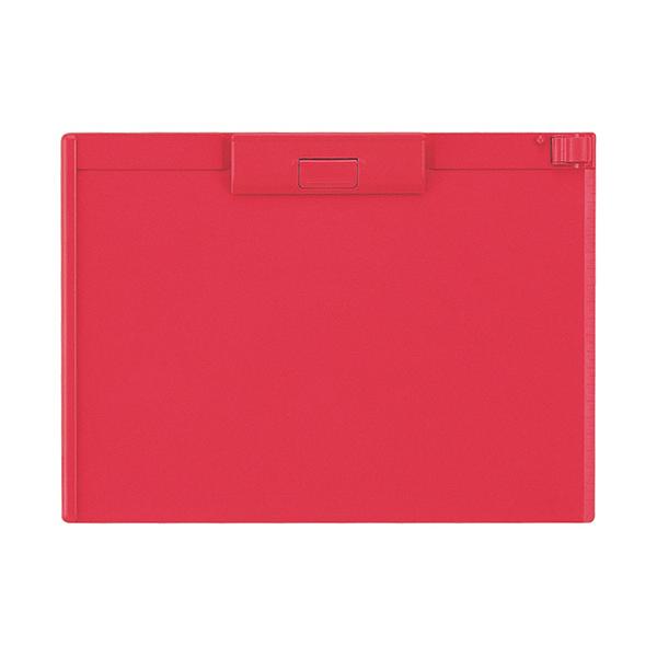 クリップボード　Ａ４ヨコ　赤　Ａ−９８７Ｕ−３　１枚（お取寄せ品)