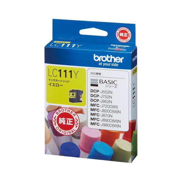 他サイト： ブラザー　インクカートリッジ　イエロー　ＬＣ１１１Ｙ　１個の商品画像