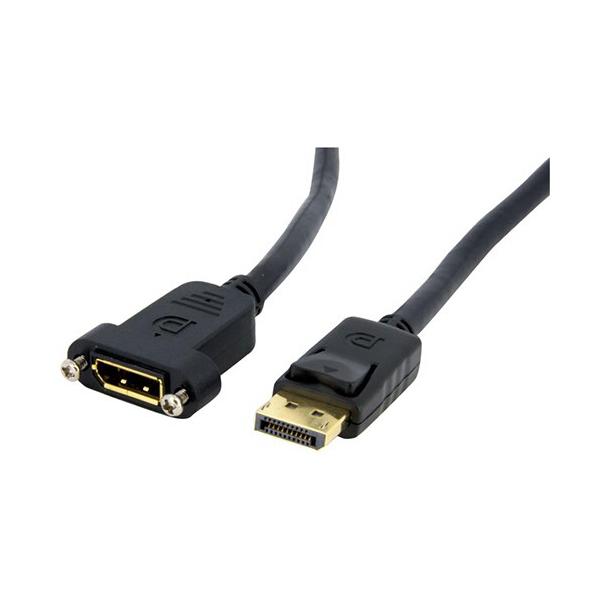 ＳｔａｒＴｅｃｈ．ｃｏｍ　ＤｉｓｐｌａｙＰｏｒｔ延長ケーブル　ブラック　９１ｃｍ　オス／メス　ＤＰＰＮＬＦＭ３　１本（お取寄せ品)