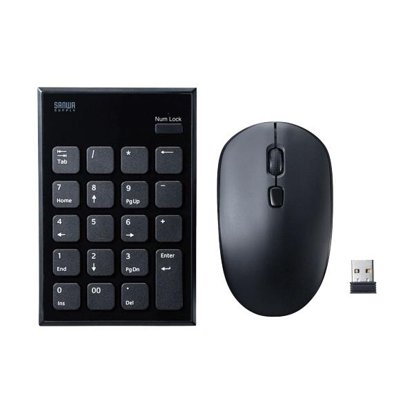他サイト： 静音ワイヤレステンキーマウスセット　ＮＴ−ＷＬ２３ＳＥＴＢＫ　１セットの商品画像