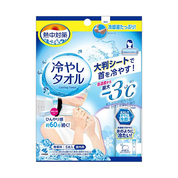 メーカー：小林製薬　 品番：KS603363  冷却液たっぷり！大判シートで首を冷やす！　　＜パッケージ記載＞