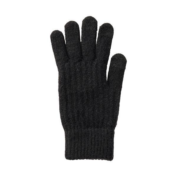 メーカー：イチーナ　 品番：72クロ  着けたままスマホ操作ができるあったか手袋。　　