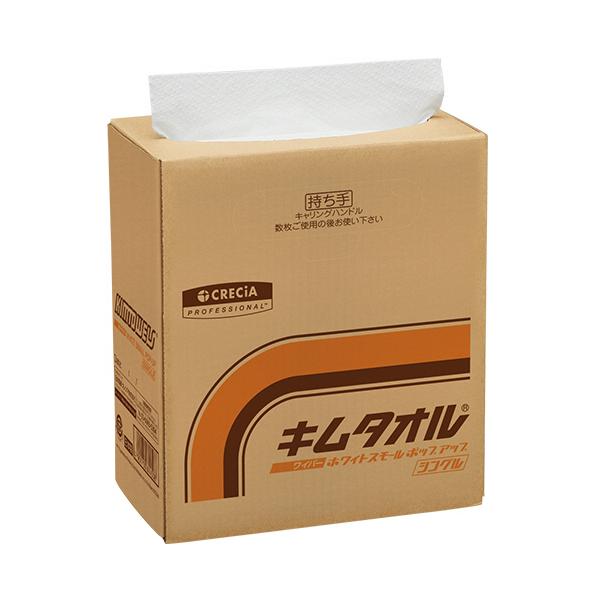 他サイト： キムタオル　ホワイト　スモールポップアップ　シングル　１箱（１５０枚）　日本製紙クレシアの商品画像