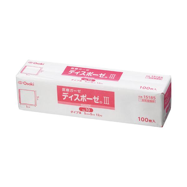 メーカー：オオサキメディカル 　品番：15185   使いやすいサイズに折りたたんであり、傷口の手当てに好適なガーゼです。　　