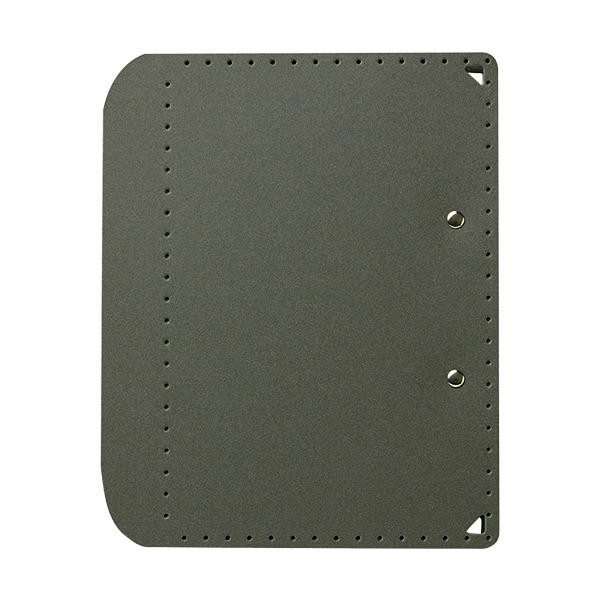 プラス　Ａ５サイズにおりたためる　クリップボード＋　Ａ４　ダークグレー　ＦＬ−５０２ＣＰ−ＤＧ　１冊（お取寄せ品)