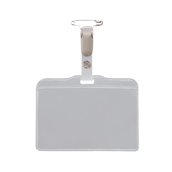 メーカー：ライオン事務器　 品番：N-73K  再生オレフィン樹脂を使用したソフトタイプの横型名札。　　