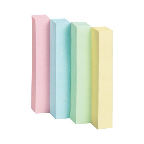 ＴＡＮＯＳＥＥ　ふせん　５０×７．５ｍｍ　４色混色　１パック（２４冊）