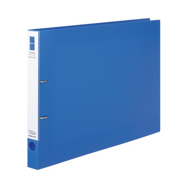 他サイト： コクヨ　Ｄリングファイル＜スムーススタイル＞　Ａ３ヨコ　２穴　２００枚収容　２０ｍｍとじ　背幅３４ｍｍ　青　フ−ＵＤＳ４２３Ｂ　１冊の商品画像