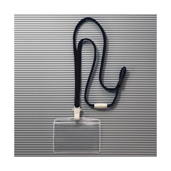 メーカー：ライオン事務器　 品番：N-73MRブラツク  多機能ストラップで脱着はカンタンワンプッシュ！　　ストラップの長さ調節はバックルでしっかりと行えます。ストラップの着脱はワンプッシュで簡単にできます。