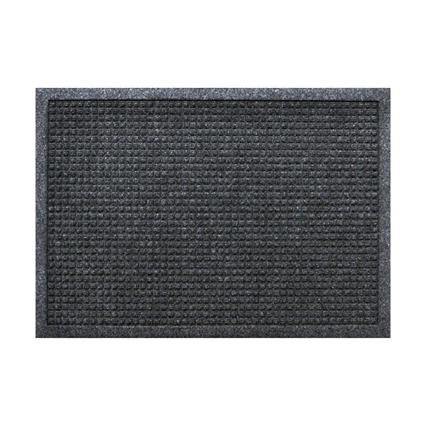 吸水速乾玄関マット　ウォーターホースＴ　４４０×７４０ｍｍ　ダークグレー　ＡＣ０００２８　１枚（お取寄せ品)