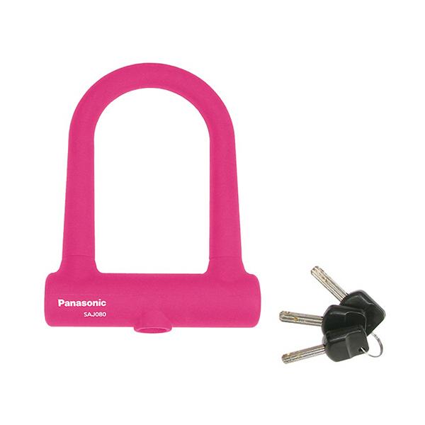 他サイト： シリコンカバー採用　Ｕ型ロック　ピンク　ＳＡＪ０８０Ｍ　１個（お取寄せ品)の商品画像