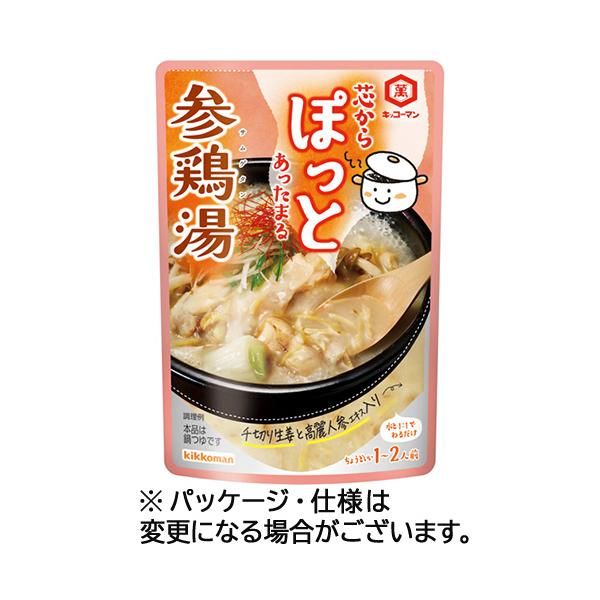 メーカー：キッコーマン　 品番：14543  芯からぽっと温まり、ぽかぽかが続く鍋つゆです。　　＜パッケージ裏面＞