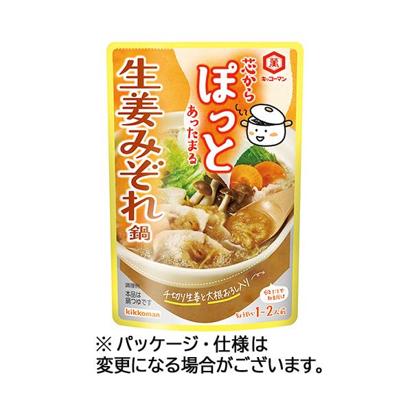 メーカー：キッコーマン　 品番：14581  芯からぽっと温まり、ぽかぽかが続く鍋つゆです。　　＜パッケージ裏面＞