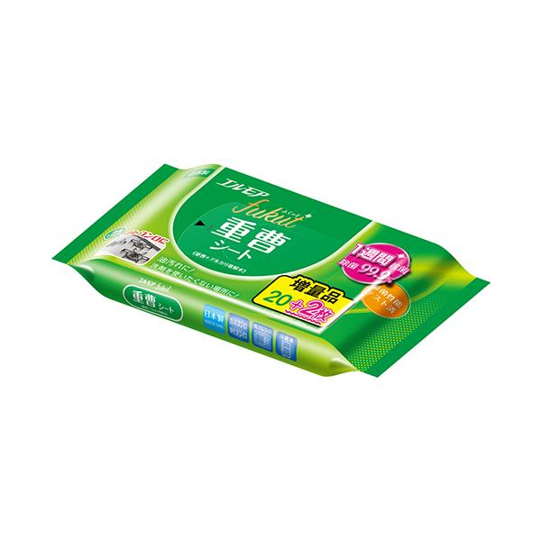 メーカー：カミ商事　 品番：171695  アルカリ性の重曹を配合！油汚れや皮脂汚れなどをかんたんに拭き取るおそうじシート。　　