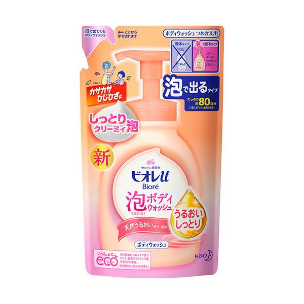 他サイト： 花王　ビオレｕ　泡で出てくるボディウォッシュ　うるおいしっとり　つめかえ用　４８０ｍｌ　１個の商品画像
