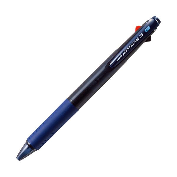 ネイビー ボールペン 三菱鉛筆 ジェットストリーム 3色ボールペン 0．5mm （軸色：透明