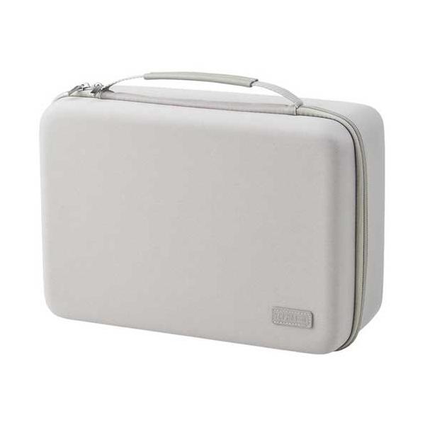 メーカー：キングジム 　品番：SR11Bクレ   「テプラ」本体と周辺用品がすっきりまとまる！収納物をしっかり保護し軽量なセミハードケース。　　＜寸法＞※テプラPRO本体は別売です。