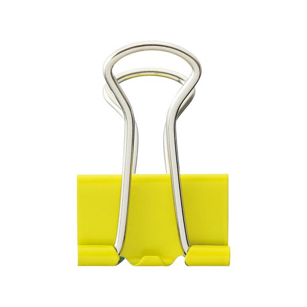 メーカー：オリジナル 　品番：TWC-4Y   仮とじにも。仕分けに便利なカラーダブルクリップ　　