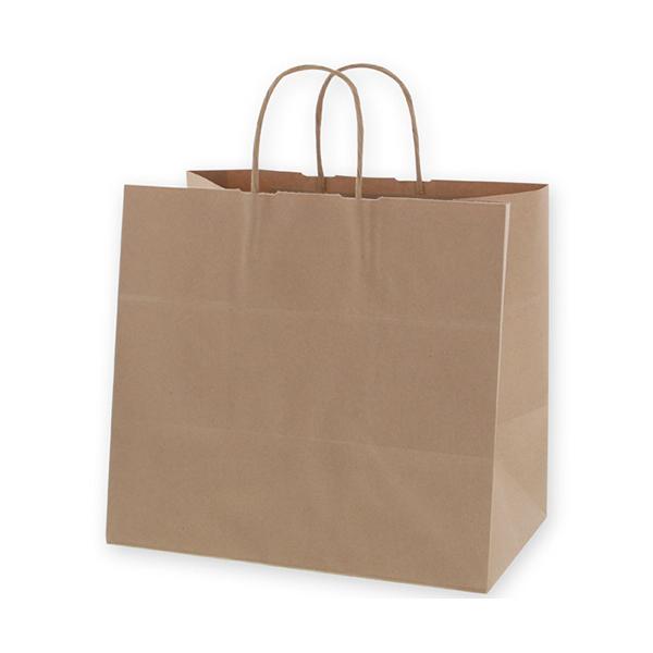 他サイト： シモジマ　ＨＥＩＫＯ　紙袋　２５チャームバッグ　３２−４　未晒無地　＃３２６８２００　１パック（５０枚） （お取寄せ品）の商品画像