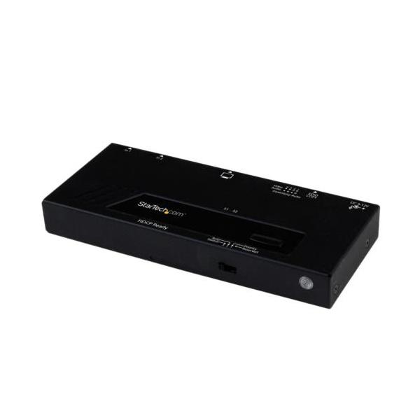 ＳｔａｒＴｅｃｈ．ｃｏｍ　２入力１出力対応　ＨＤＭＩディスプレイ切替器セレクター　ブラック　ＶＳ２２１ＨＤＱ　１台（お取寄せ品)【爆買】