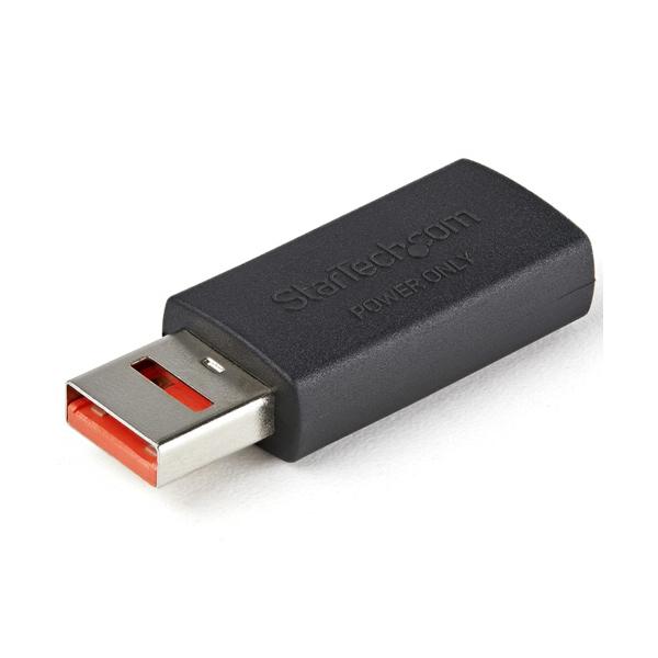 ＵＳＢデータブロッカーアダプタ　充電のみ対応　ＵＳＢ　Ａ（メス）−ＵＳＢ　Ａ（オス）　ブラック　ＵＳＢＳＣＨＡＡＭＦ　１個（お取寄せ品)