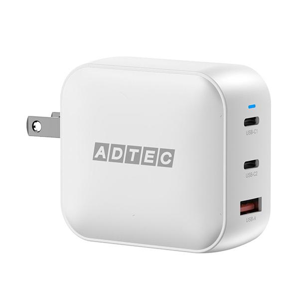 ＰＤ対応　ＧａＮ　ＡＣ充電器　１００Ｗ　Ｔｙｐｅ−Ａ×１／Ｔｙｐｅ−Ｃ×２　ホワイト　ＡＰＤ−Ｖ１００ＡＣ２−ＷＨ　１個（お取寄せ品)