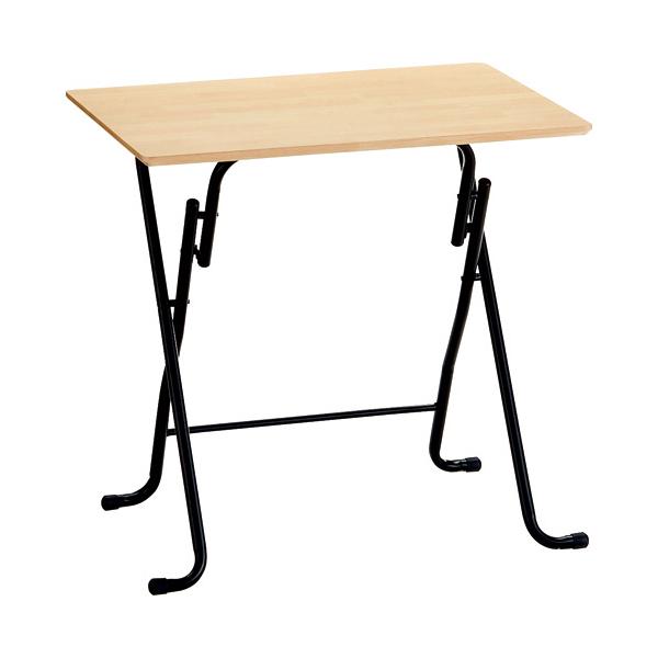 メーカー：ホームスタイリング 　品番：イ-スフオ-ルデイングテ-ブルL NNA ナチユラル   デスクサイドの補助テーブルに！！　　＜折りたたみ時＞＜使用イメージ＞<BR>※商品の色はナチュラルになります。