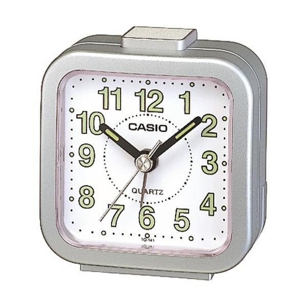 メーカー：カシオ　 品番：TQ-141-8JF  シンプル機能の電子音アラーム目覚し。旅行に便利な小型のトラベルサイズです。　　