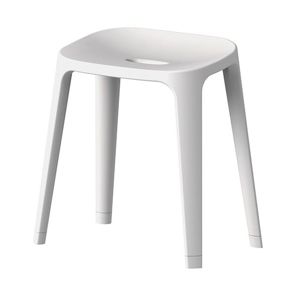 メーカー：アスベル　 品番：A5319WH  なめらかな座面が体にフィットし快適な座り心地なフロイスです。　　＜座面アップ＞脚はすべり止め付。裏面もお手入れ簡単。＜イメージ＞