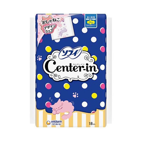 メーカー：ユニ・チャーム　 品番：443603  やさしい肌ざわりとまんなか吸収、かわいい猫デザインでHappy気分。　　