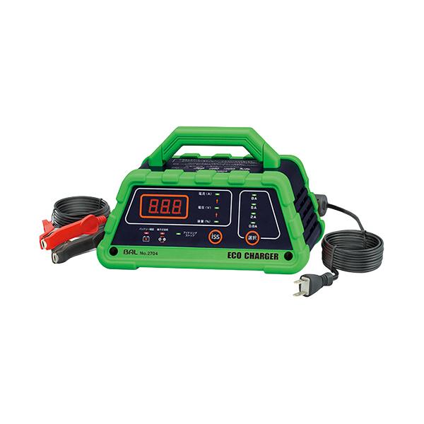 大橋産業　ＢＡＬ　バッテリー専用充電器　ＥＣＯ　ＣＨＡＲＧＥＲ　Ｎｏ．２７０４　１２Ｖ　１個（お取寄せ品)