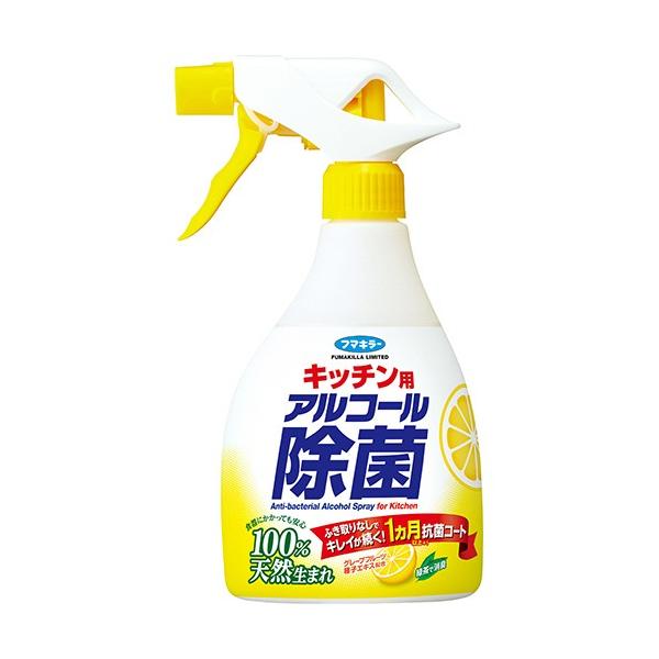 メーカー：フマキラー   品番：キツチンヨウアルコ-ルジヨキンスプレ- ホンタイ 400ML   天然成分からつくった除菌＆消臭剤。